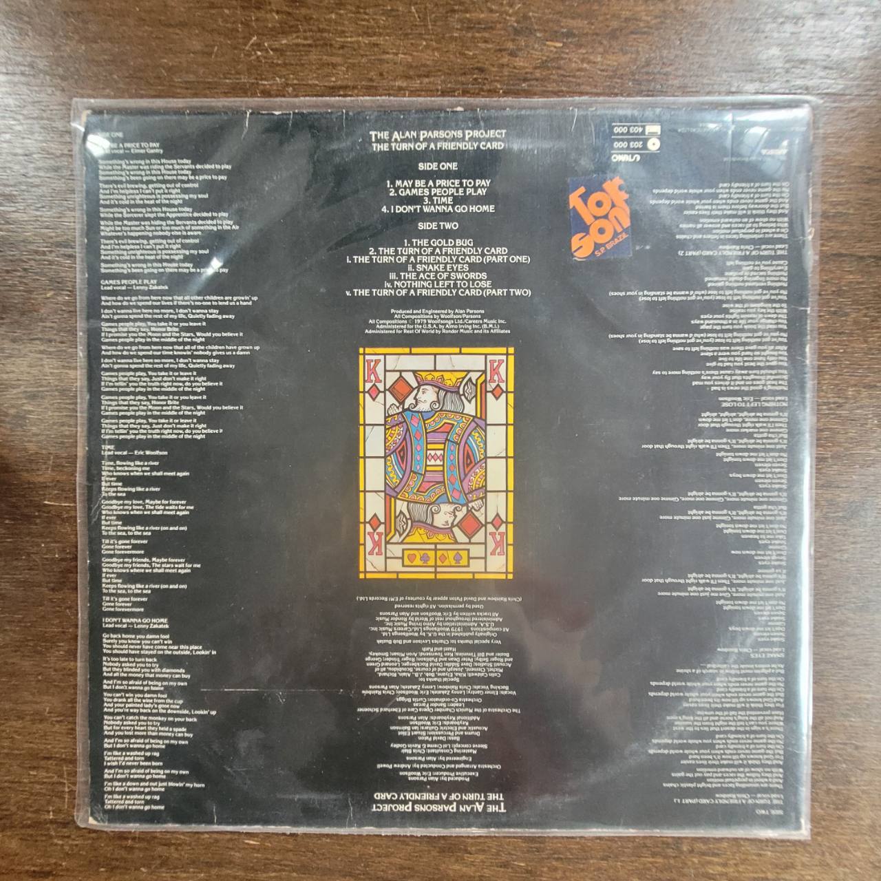 Alan Parsons Project - The Turn of a Friendly Card - Thumbnail 2